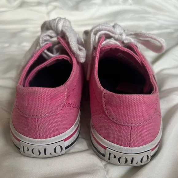 Toddler size 11 sneakers pink Polo Ralph Loren - Picture 10 of 11